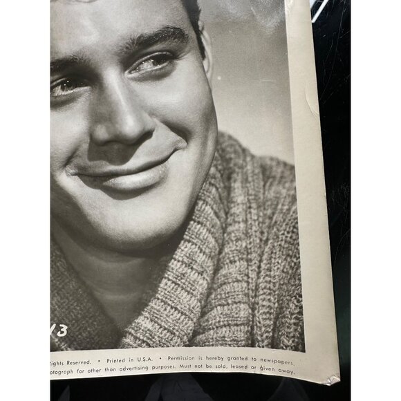 Vintage Michael Callan 1959 Dreamy Head Shot B&W Photo - Picture 5 of 13